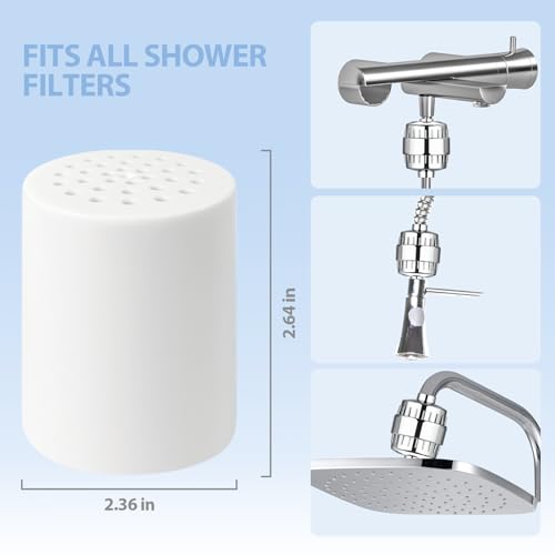 2 Pack 20 Stage Shower Filter Replacement Cartridge