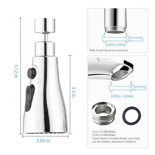 360° Rotating Faucet Aerator