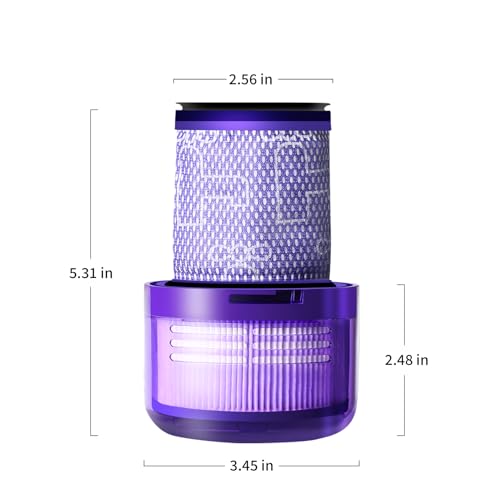 V12 Vacuum Replacement Filters Compatible with Dyson V12 (3 Count)