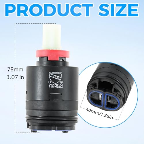 N40HKC 40mm Shower Cartridge Replacement Kit for Tub