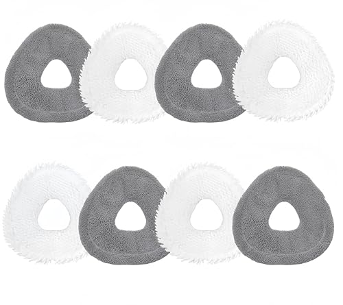 8 Pack Replacement Mop Pads Compatible with Narwal Freo X Z Ultra Z10 Freo Pro J3 J4 YJCC012 YJCC015 Microfiber Resuable Mop Cloth Robot Vacuum Cleaner Accessories (8 Count)
