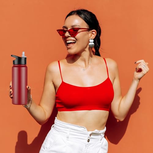 24 oz Insulated Water Bottle Bulk 8 Pack (8 Count)