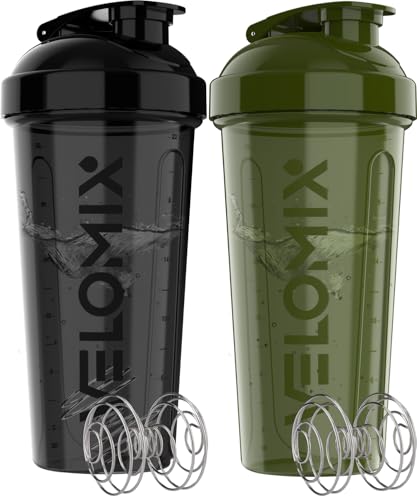 2 Pack 28oz Protein Shaker Bottle for Protein Mixes (2 Count)