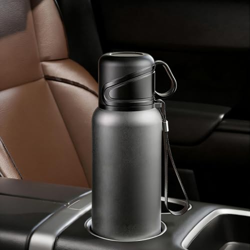 Double wall vacuum Leakproof stainless steel wide mouth insulated water bottle;tea tumbler with infuser