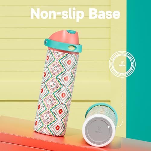 24 oz Insulated Water Bottle with Straw