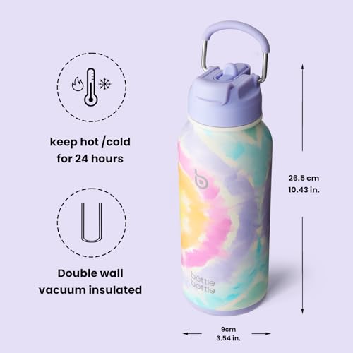 32oz Insulated Water Bottle with Pill Box