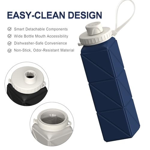 Collapsible Water Bottles 2 Pack (2 Count)