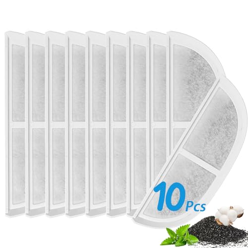 10 Pack Pet Water Fountain Filter Replacements Compatible with Eufy Pet Water Fountain