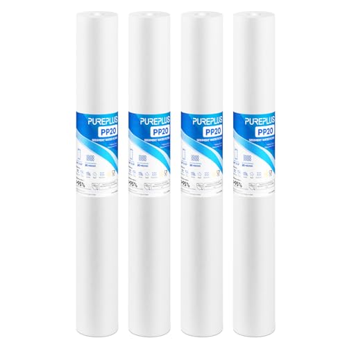 20 Micron 20" x 2.5" Whole House Sediment Home Water Filter (4 Count)