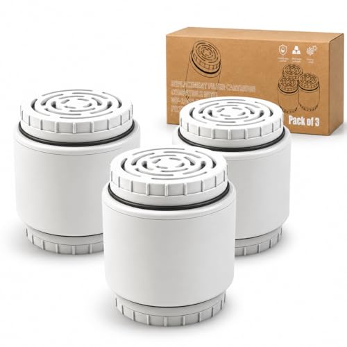 Filter Replacement Cartridge Fit for AquaBliss SF400 SF500 Shower Head 3PCS (3 Count)