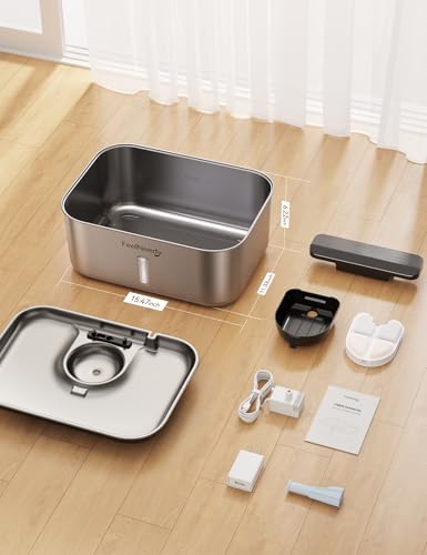 3 Gal Stainless Steel Dog Water Fountain for Large Dog
