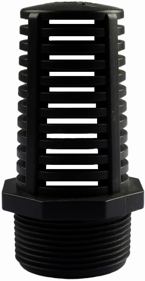 TOMEX 1-1/2 Inch Threaded Suction/Overflow Strainer, Screen Strainer 1-1/2 Inch (2 Pack)