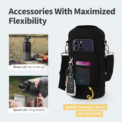 87 oz Insulated Water Bottle with Straw