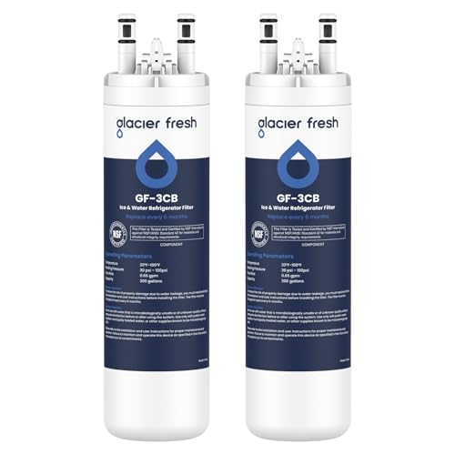 WF3CB Refrigerator Water Filter Replacement Pack of 2 (2 Count)
