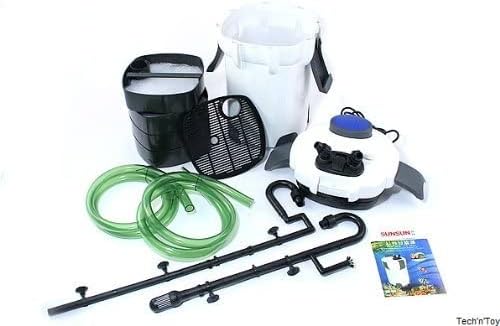 SunSun HW-304B 5-Stage External Canister Filter with 9W UV Sterilizer, 525 GPH