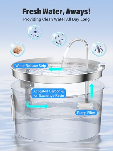 3.4Gal Dog Water Fountain for Large Dogs