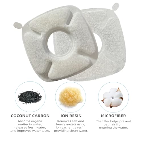 Cat Water Fountain Filter Pet Drinking Fountain Filter (4 Count)