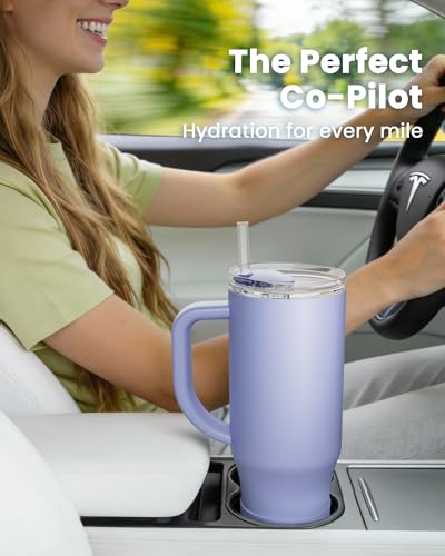 Insulated Mug 100% Spill Resistant Insulated Water Bottle for Iced Coffee & Hot Drinks