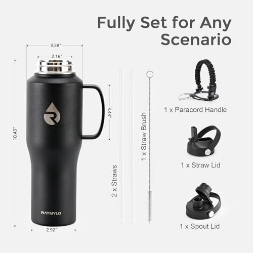 32 oz Insulated Water Bottle with Handle