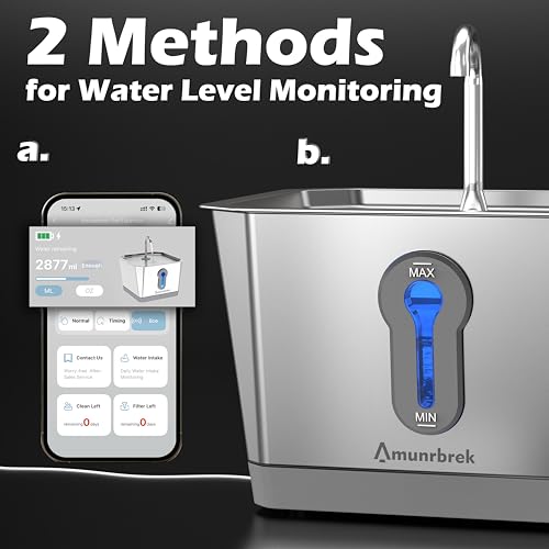 Smart Cat Water Fountain with App