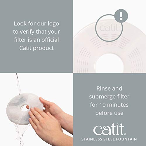 Fresh & Clear Stainless Steel Cat Water Fountain