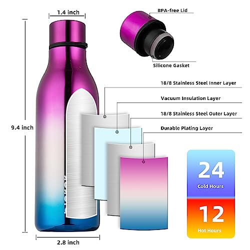 18oz Insulated Water Bottle