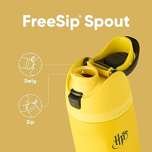 Harry Potter FreeSip Stainless Steel Water Bottle 24 oz Hufflepuff