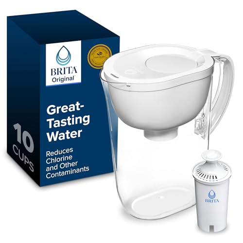 Large Water Filter Pitcher for Tap and Drinking Water with SmartLight Change Indicator