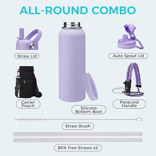 Stainless Steel 40 oz Water Bottle (40 Count)