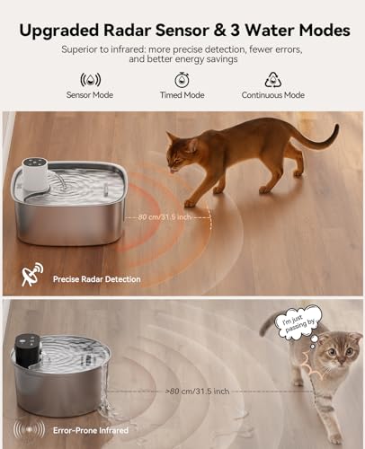Cordless Wider Tray Dog Water Fountain