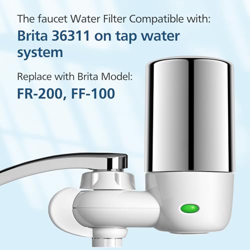 2 Pack Faucet Filter Replacement Compatible with Brita Faucets (2 Count)