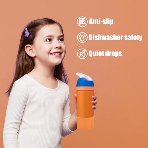 2PCS Protective Boot Compatible with Owala Kids Water Bottle 16 oz &14 oz