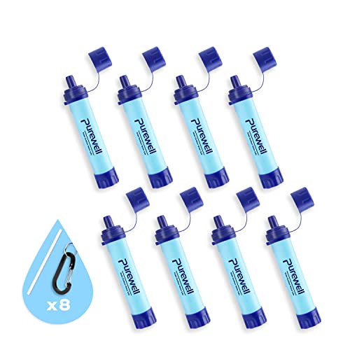 Outdoor Water Filter Personal Water Filtration Straw Emergency Survival Gear Water Purifier for Camping Hiking Climbing Backpacking