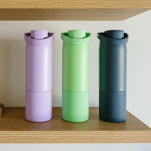 Rise 35oz Water Bottle With 100% Leakproof Covered Silicone Straw