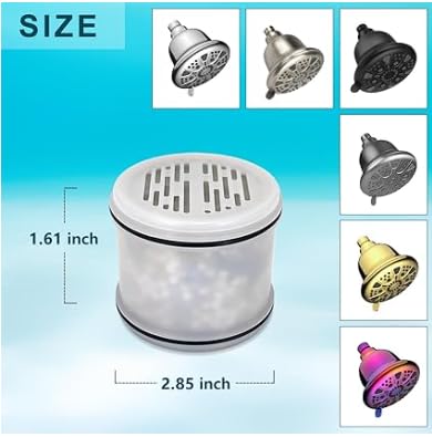 Muvzeznli replaces fixed shower filters and is compatible with MakeFit filtered shower heads