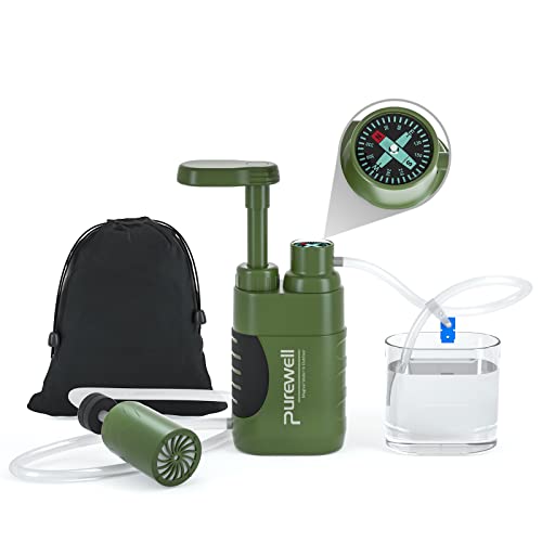 Water Hand Purifier Pump with Replaceable Carbon 0.01 Micron Water