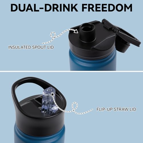 16 oz Insulated Water Bottle for School