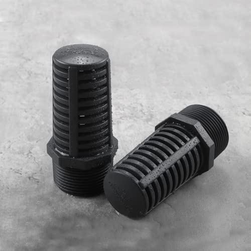 1-1/2 Inch Threaded Suction/Overflow Strainer, Screen Strainer 1-1/2 Inch (2 Pack) (2 Count)