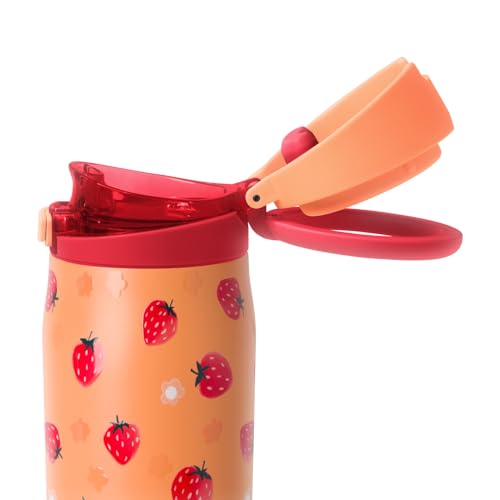 Water Bottle with Straw & Handle
