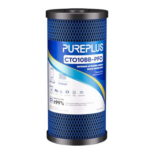 5 Micron 10" x 4.5" Whole House PFAS Removal Replacement Water Filter