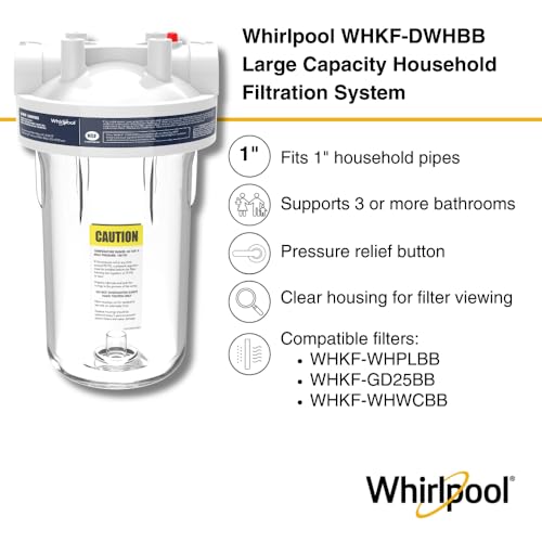 10" x 4.5" Large Capacity Whole House Water Filter System WHKF