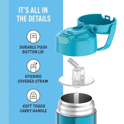 FUNTAINER Water Bottle with Straw