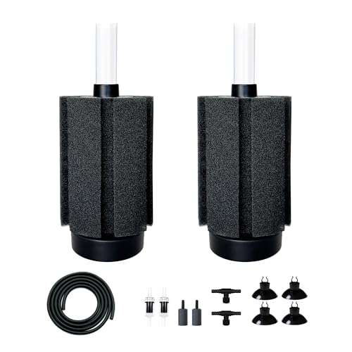2Pcs Aquarium Sponge Filter