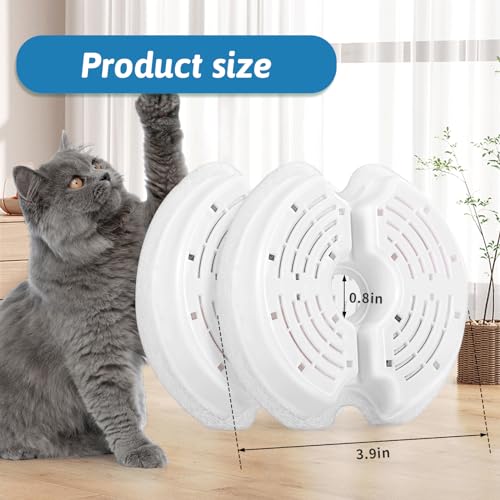 Cat Water Fountain Filters for 84oz (8 Count)