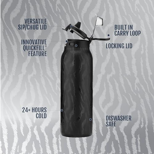 Pop & Fill 32oz Stainless Steel Water Bottle with QuickFill Technology