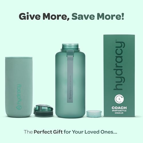 Motivational Water Bottle with Time Marker & Fruit Infuser 64 oz