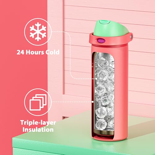 24 oz Insulated Water Bottle for Women
