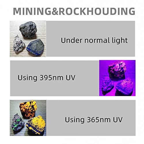 SV65 5W 365nm UV Flashlight USB Rechargeable Ultraviolet Mini UV Light ID Checking Black Light for Pet Urine Detector