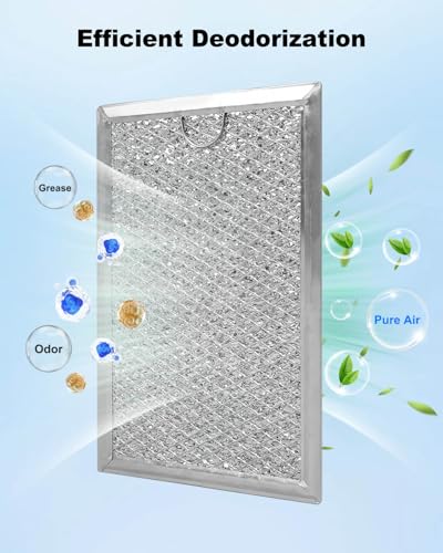 2 Pcs Microwave Grease Filter Fit for GE JVM6175EK5ES JVM6172SK5SS