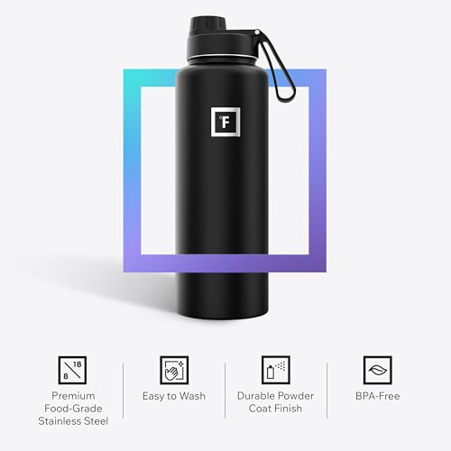 40 oz Wide Mouth Water Bottle with Spout